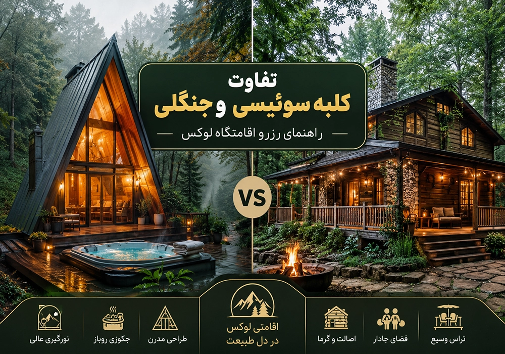 تفاوت کلبه سوئیسی و جنگلی